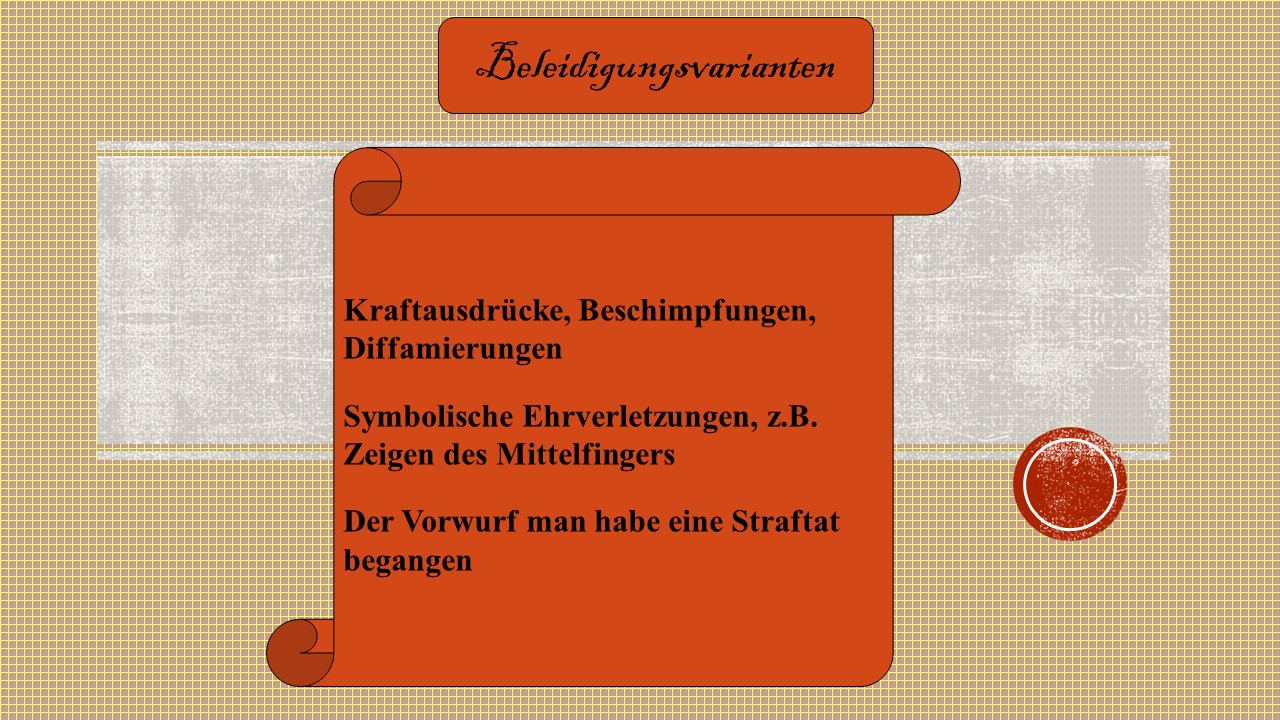 Was ist eine Beleidigung? Beispiele und Definition Einfaches Schreiben, einfaches Lesen